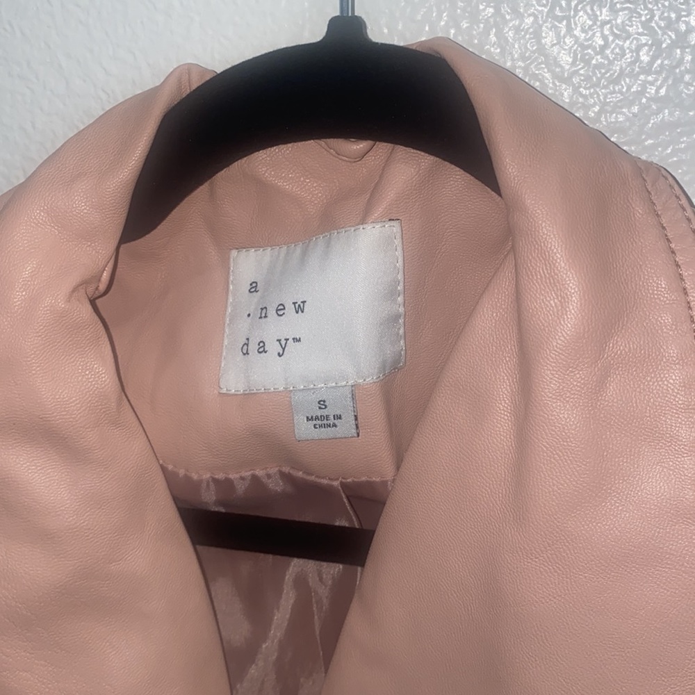 A New Day Asymmetrical Blush Zip Moro Jacket - Picture 3 of 6